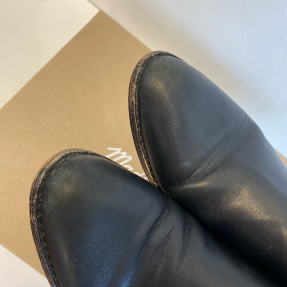 MADEWELL Carina Black Leather Ankle Boot Size 6 - Picture 8 of 10